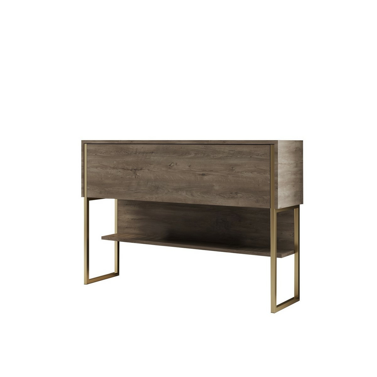 Komoda Luxe Walnut and Gold