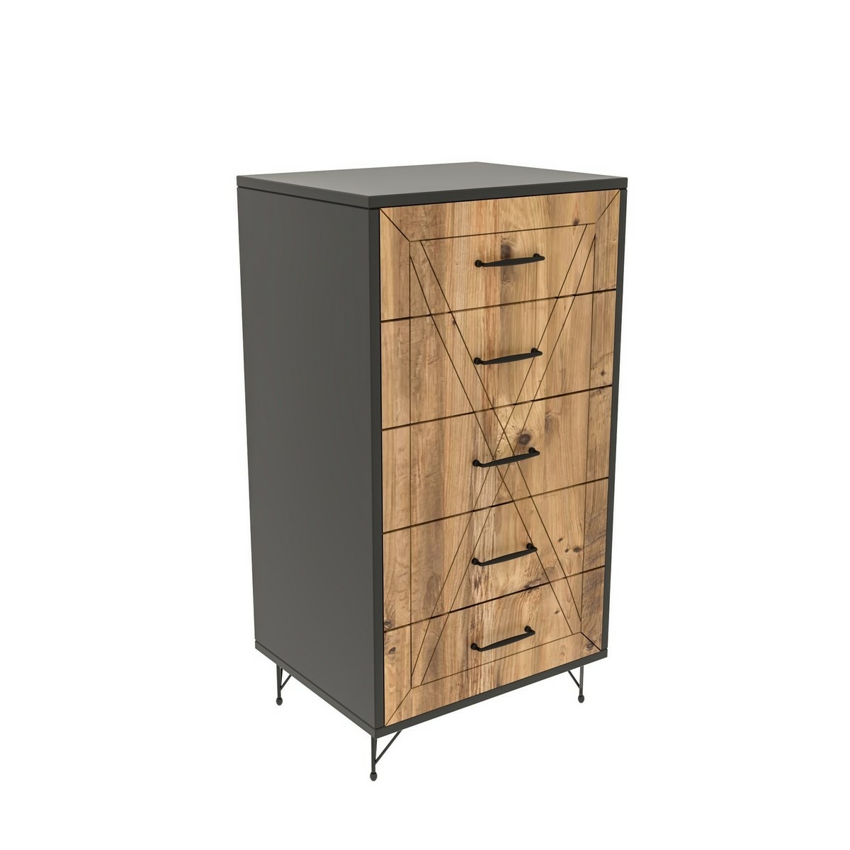 Komoda Planet Anthracite and Oak