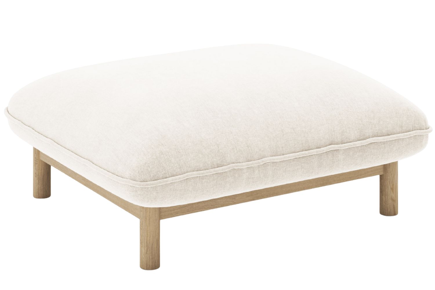 Micadoni Bílá podnožka Ada 80 x 65 cm