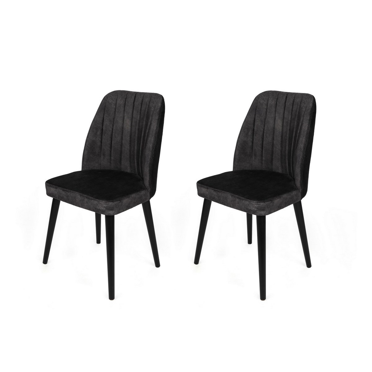 Sada jídelních židlí Alfa Anthracite and Black