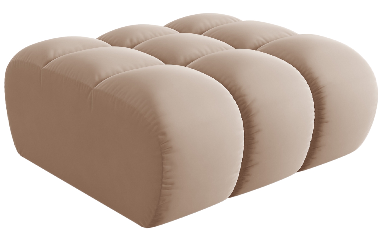 Windsor & Co Sametová podnožka Halley 94 x 94 cm