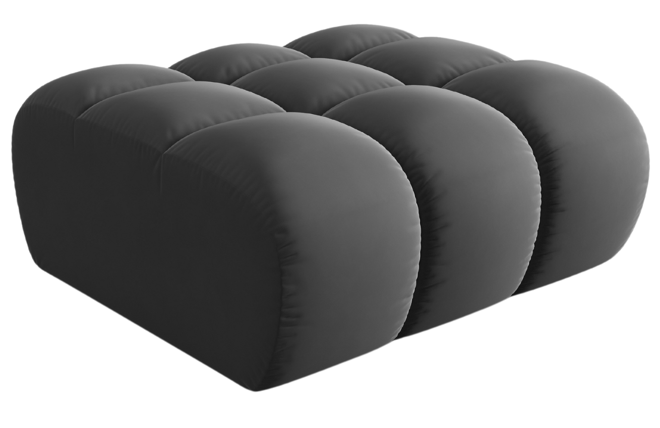 Windsor & Co Sametová podnožka Halley 94 x 94 cm