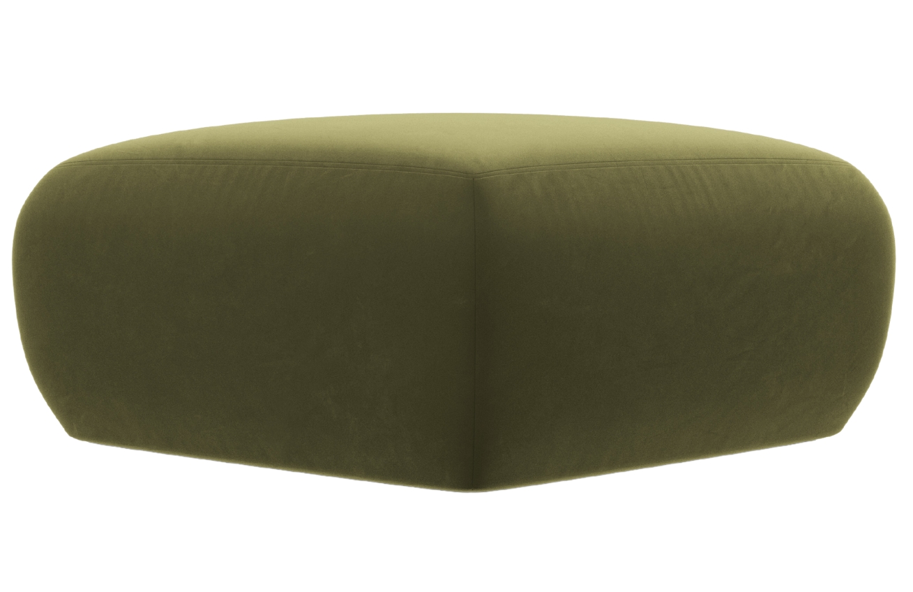 Windsor & Co Sametová podnožka Lola 75 x 75 cm