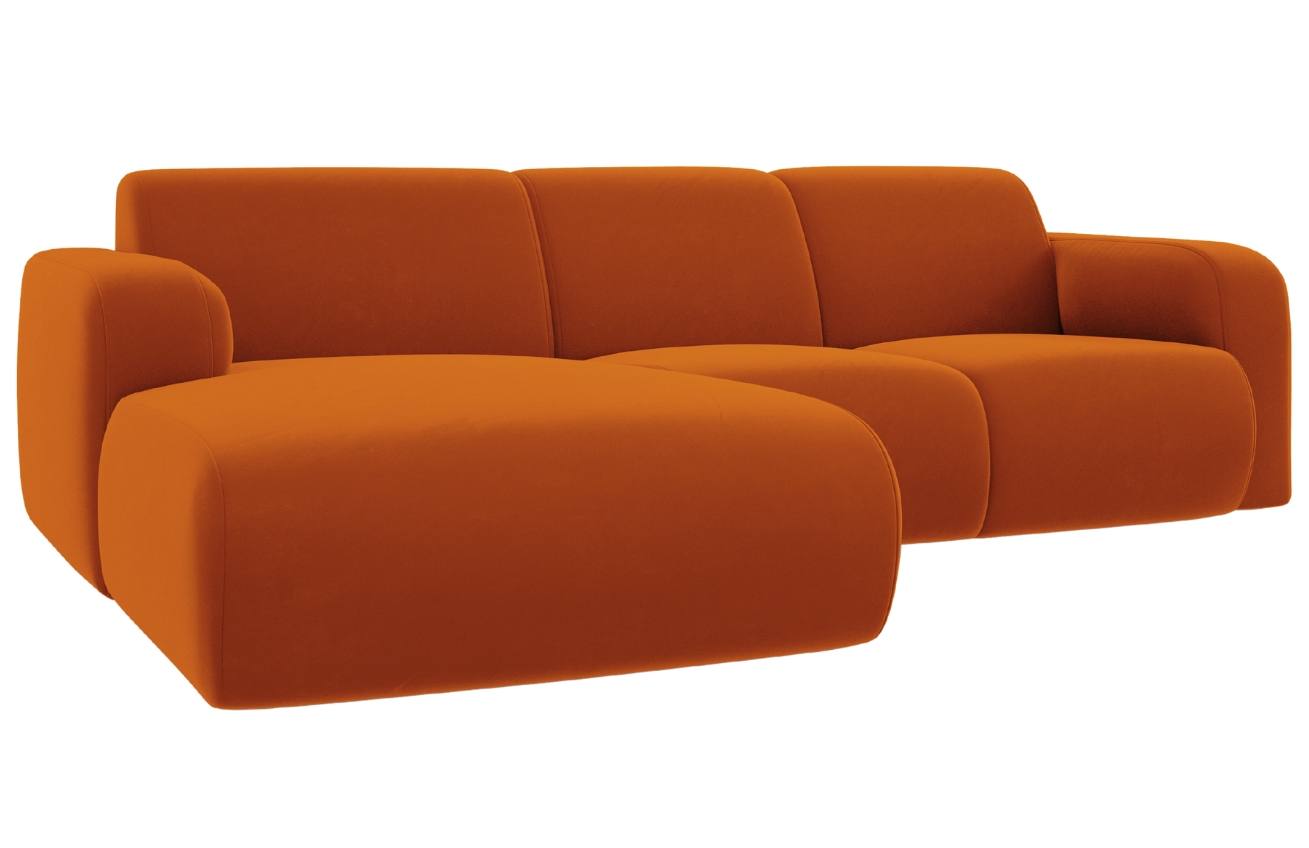 Windsor & Co Sametová rohová pohovka Lola 250 cm