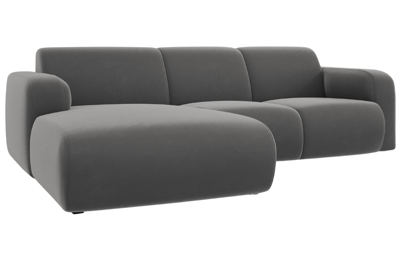 Windsor & Co Sametová rohová pohovka Lola 250 cm