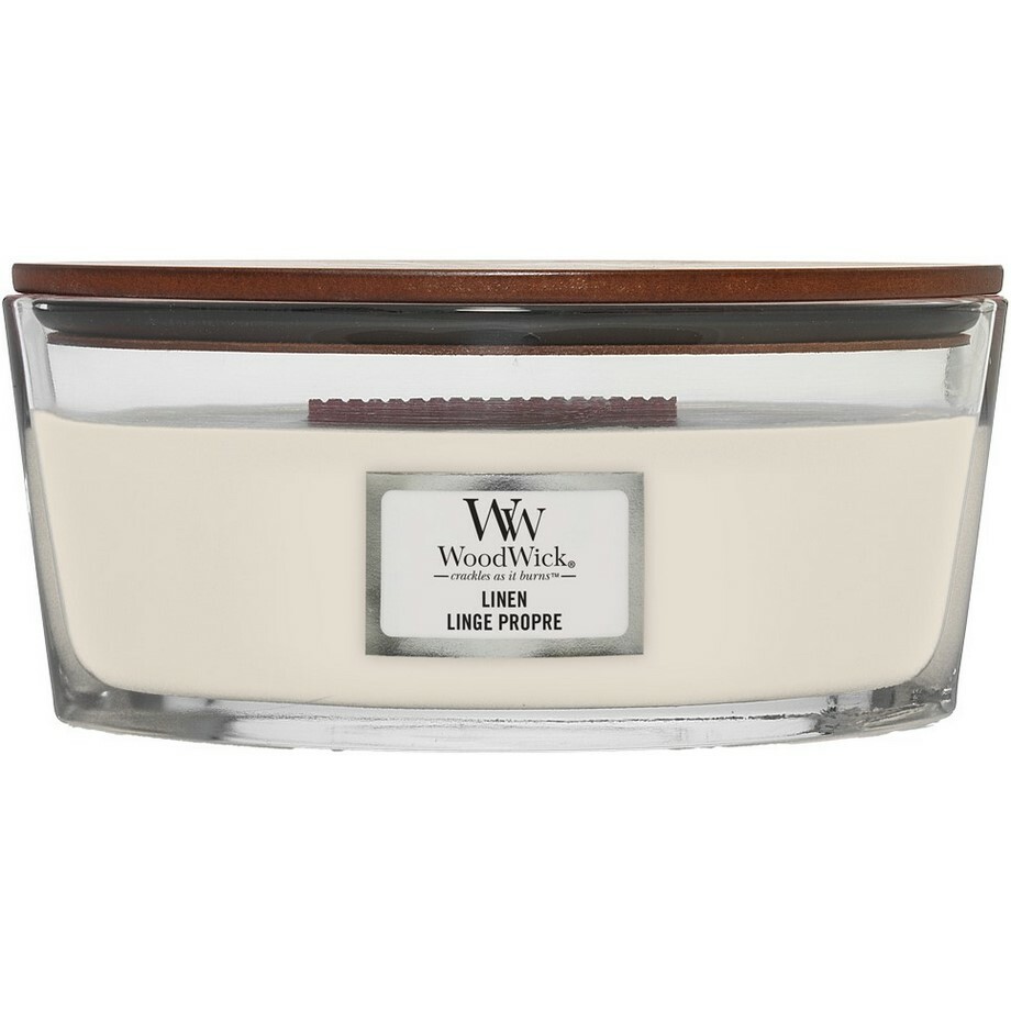 WoodWick Vonná svíčka loď Linen
