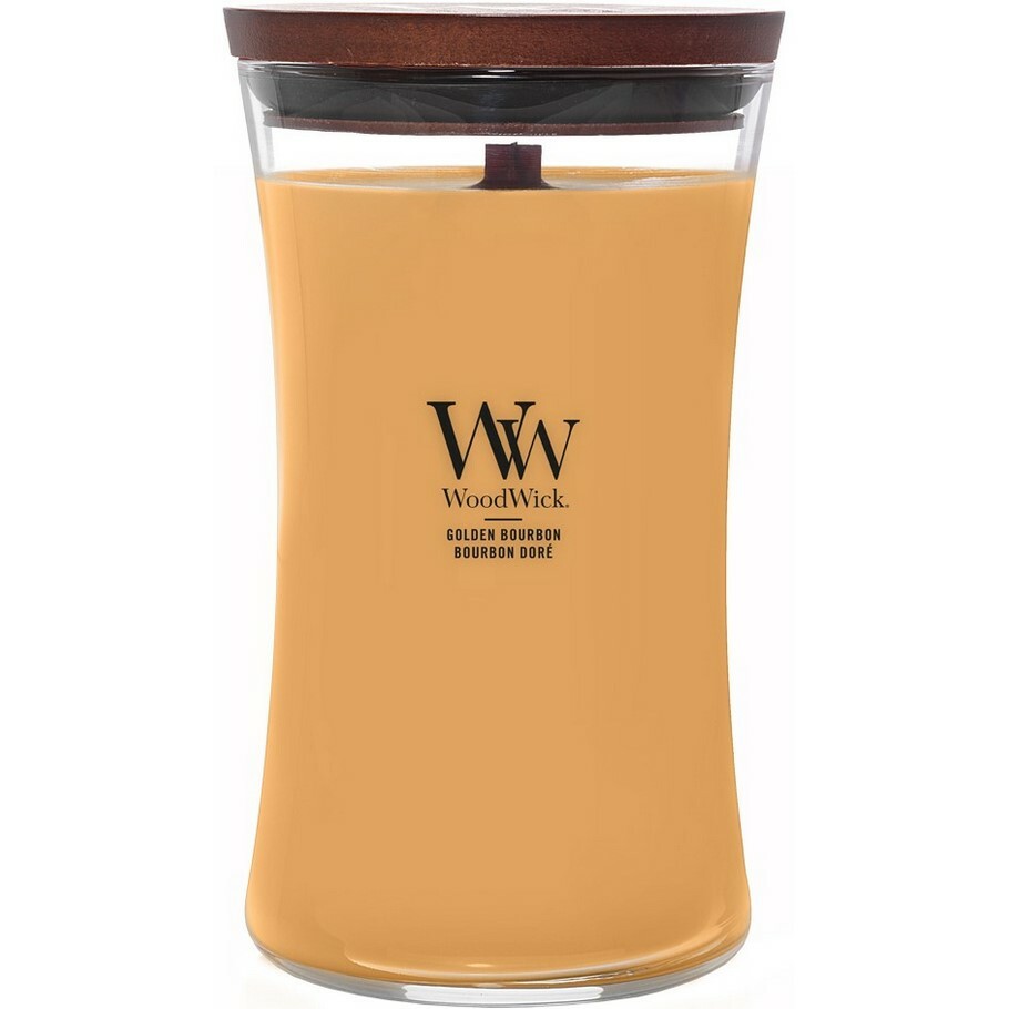 WoodWick Vonná svíčka váza velká Golden Bourbon