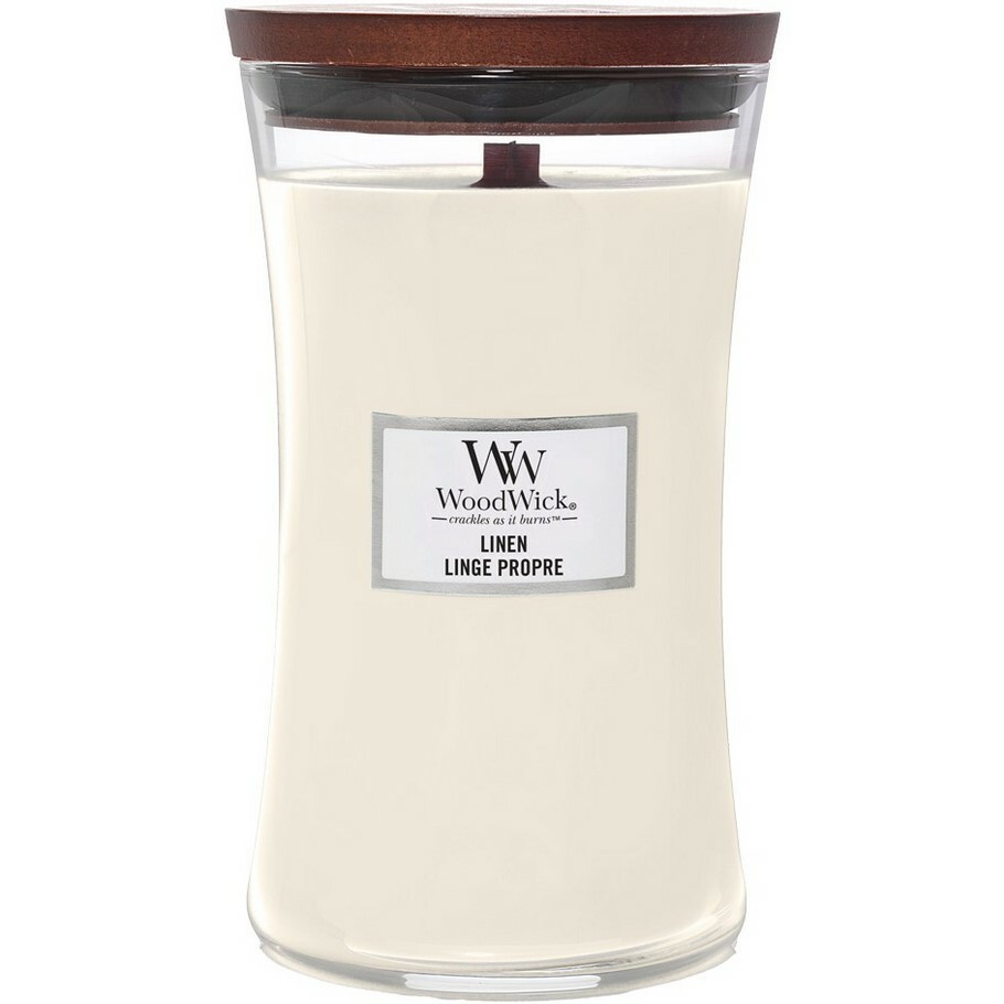 WoodWick Vonná svíčka váza velká Linen