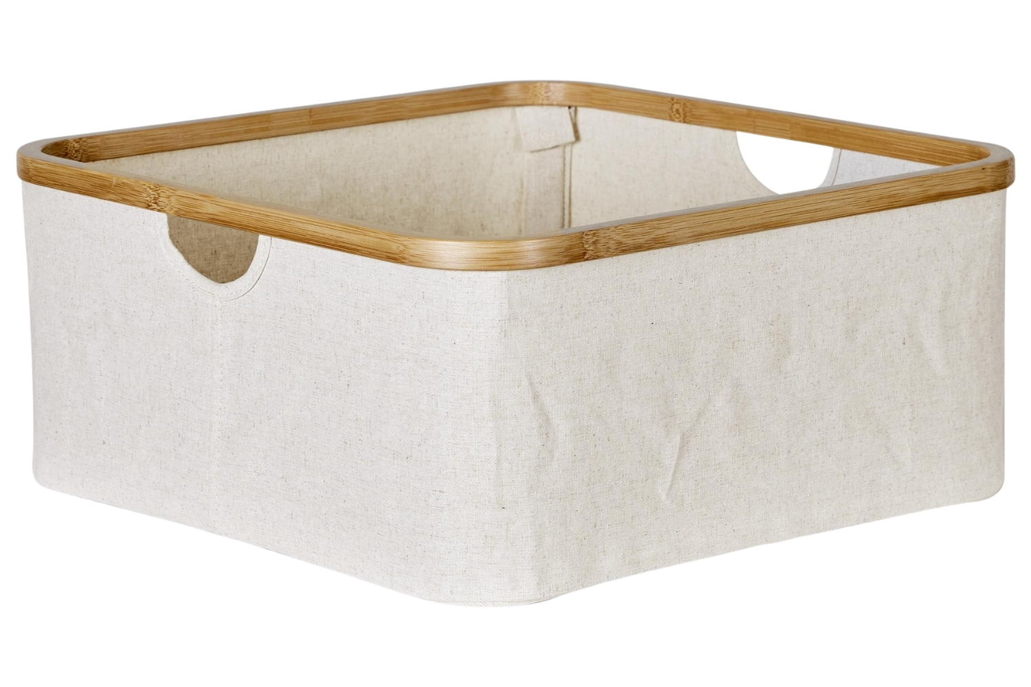 Béžový bavlněný úložný box Quax Kyo