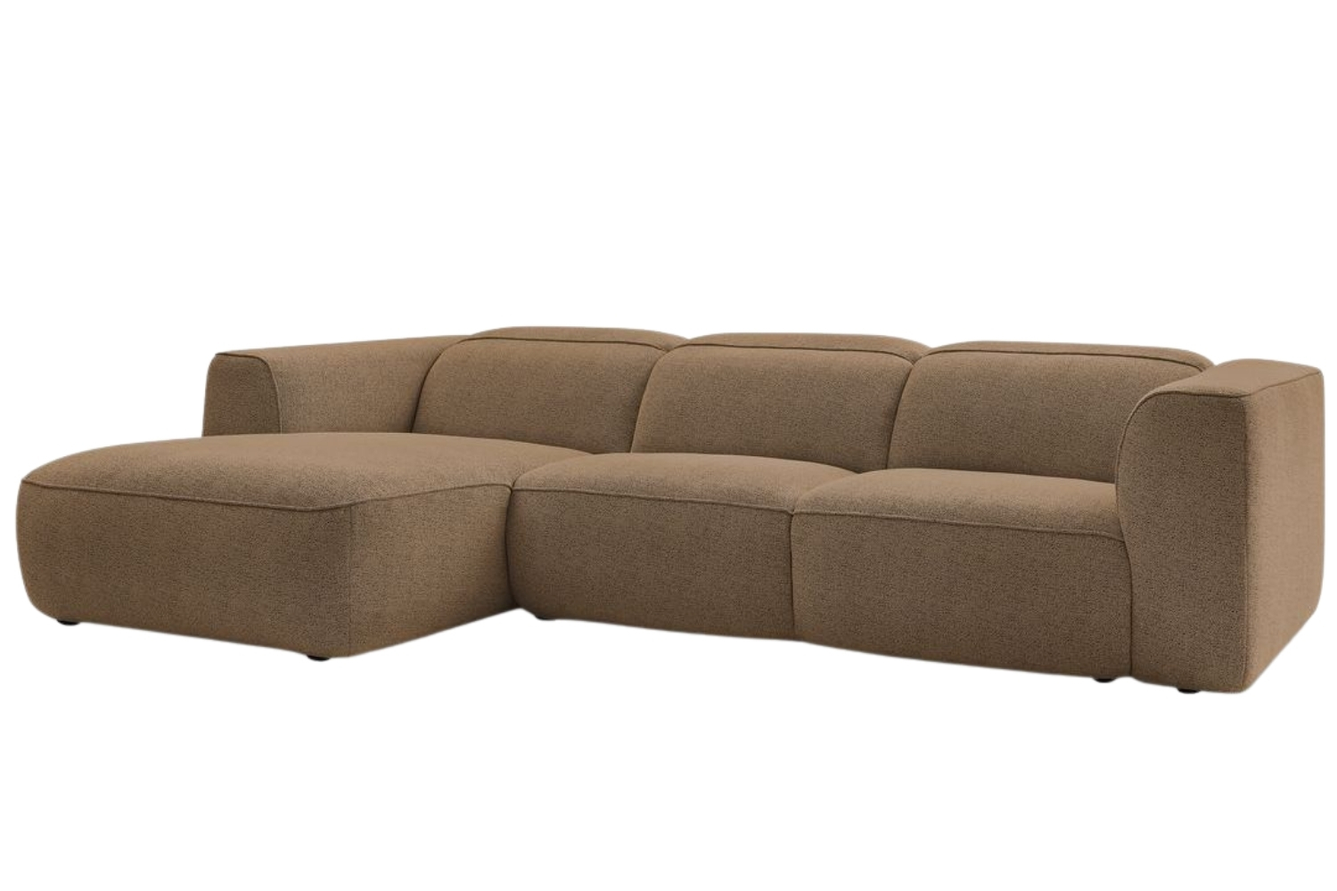 Bobochic Paris Oranžovohnědá rohová pohovka William 298 cm