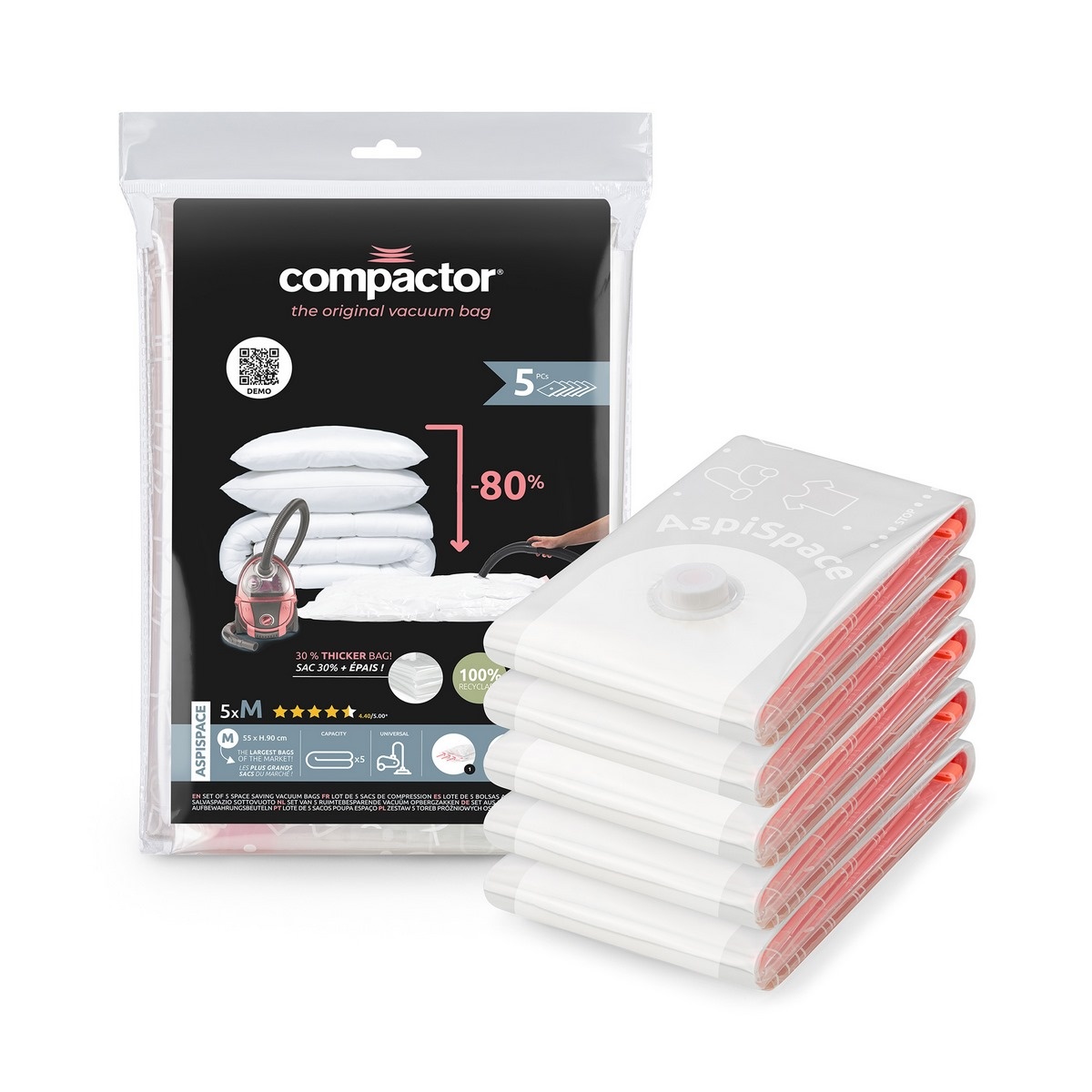 Compactor Sada vakuových úložných pytlů Bag Aspispace