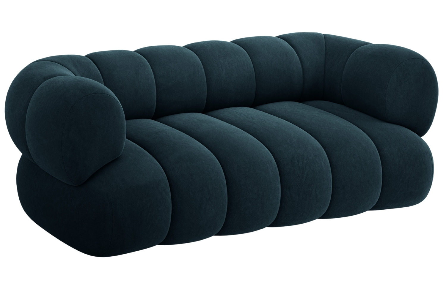 Cosmopolitan Design Tmavě modrá sametová dvoumístná pohovka Koge 180 cm