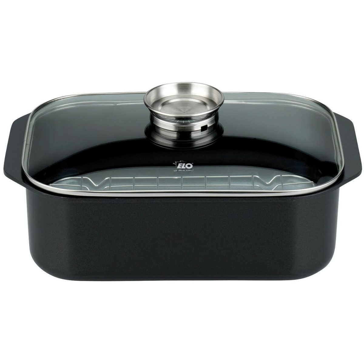 Elo 82660 Pekáč se skleněnou poklicí a aroma úchytem Pure Trend 40 x 26 cm