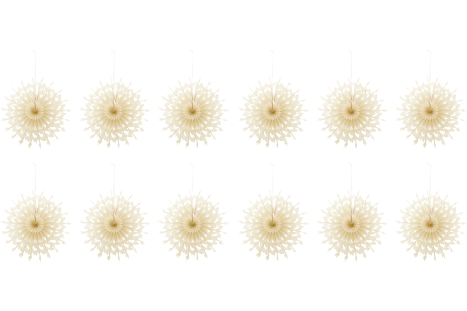 House Doctor Béžové papírové vánoční ozdoby Fold 15 cm