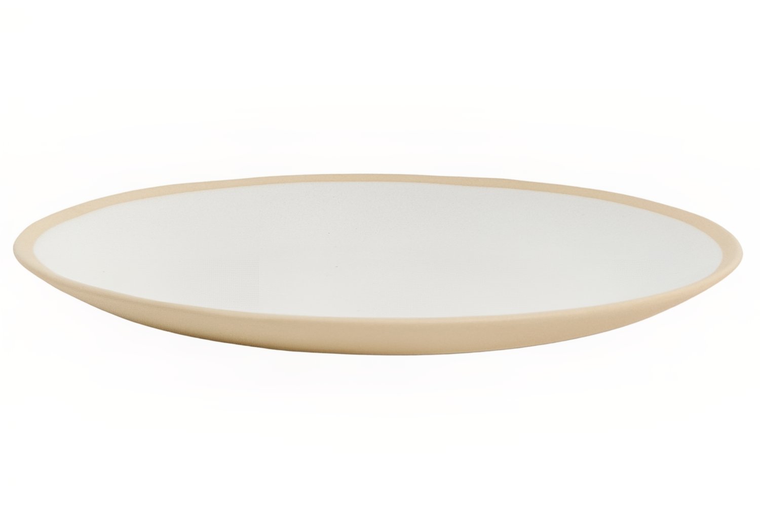 Kave Home Béžový keramický talíř Azir 27 cm