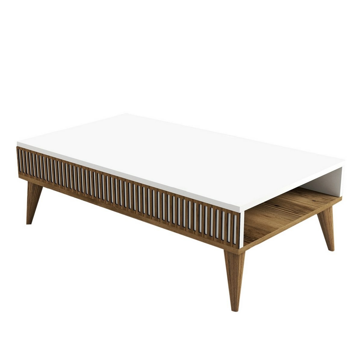 Konferenční stolek Mila White and Walnut