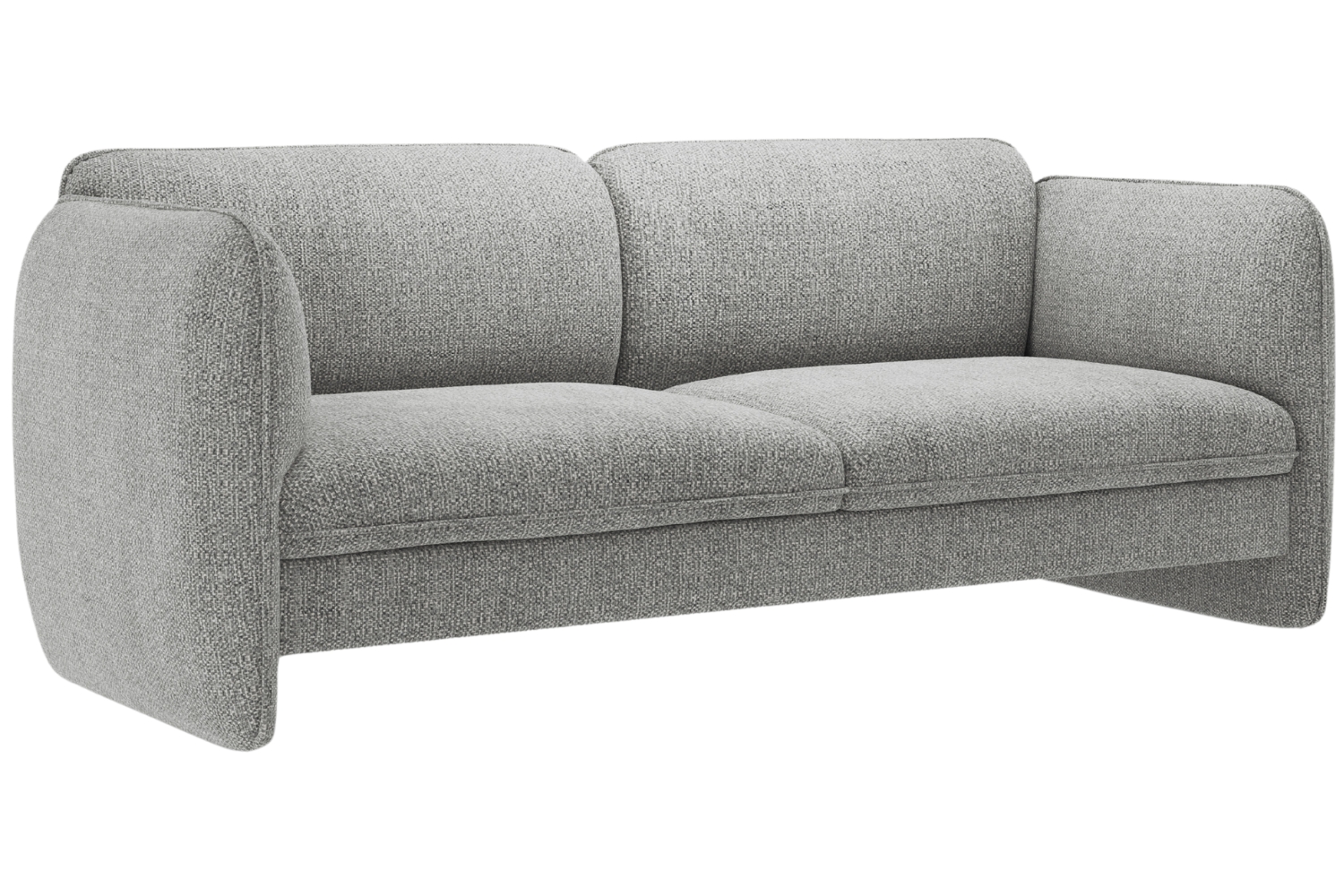 Micadoni Šedá trojmístná pohovka Georgia 204 cm