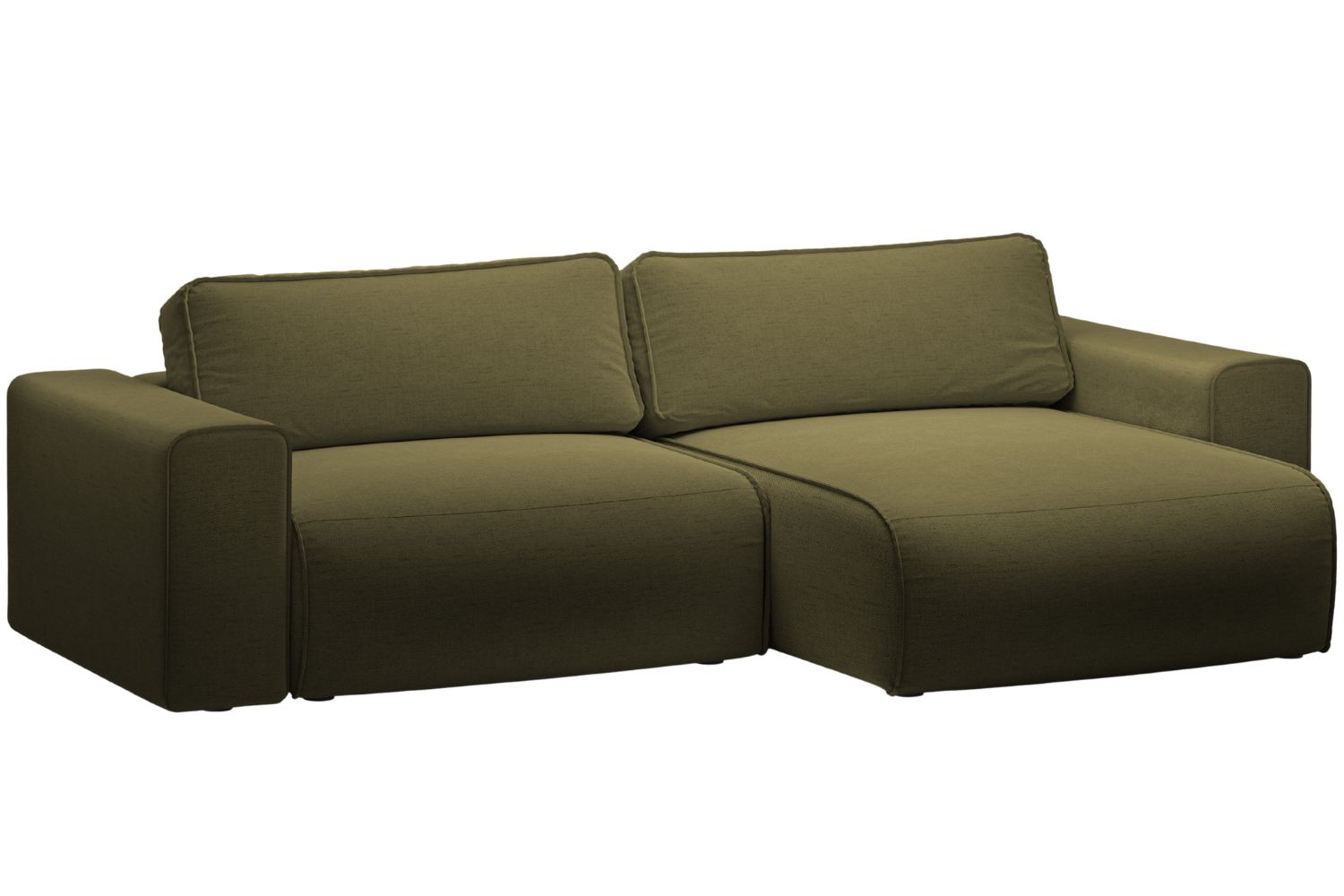 Micadoni Zelená rozkládací pohovka Victor 246 cm