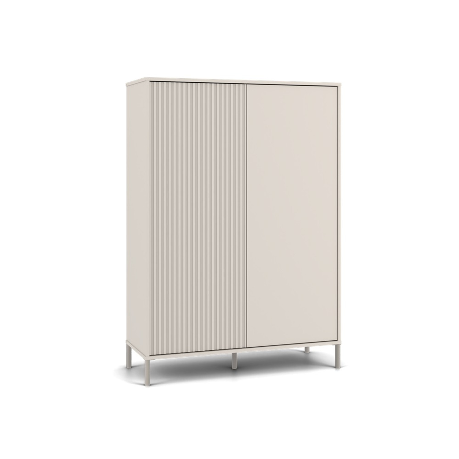 Policový regál KAMARO 2DD SLIM/hladký - béžová