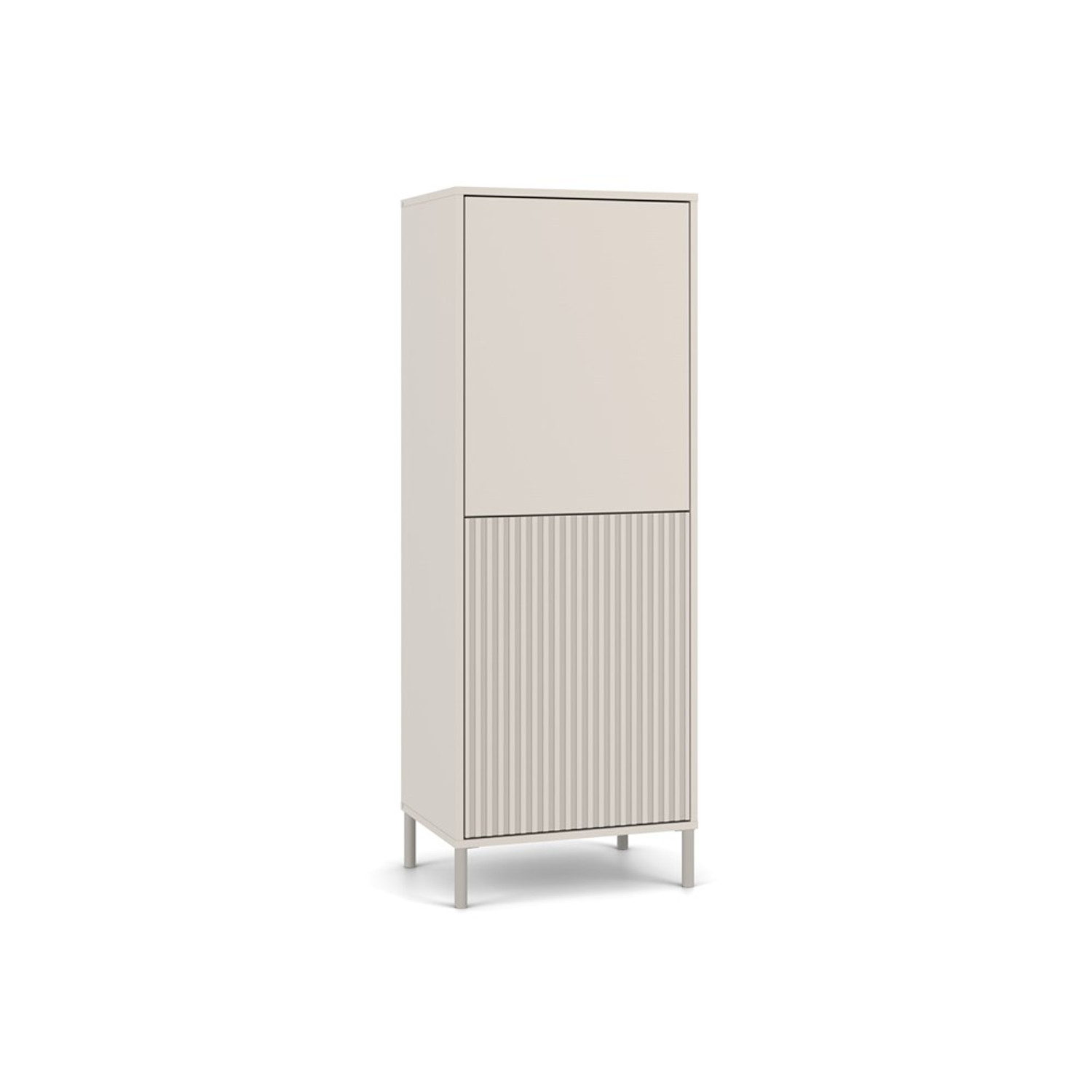 Policový regál KAMARO 2DK SLIM/hladký - béžová