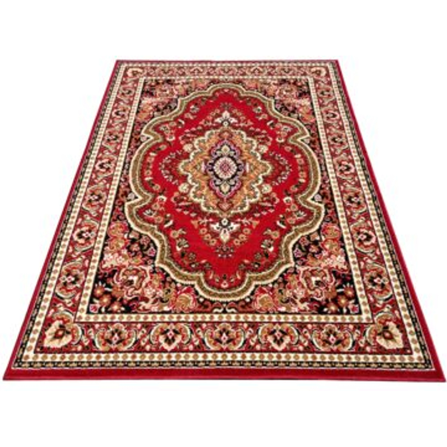 Koberec PP ROZETA červená - 50x90 cm