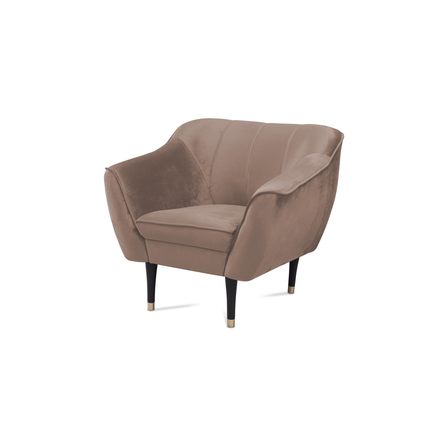 Křeslo 192 EDEN - černé nohy Růžová