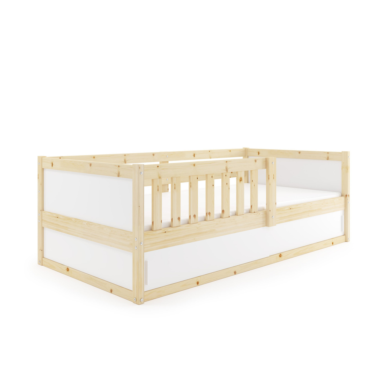 Dětská postel SMART 2 80x160 cm -  borovice-bílá