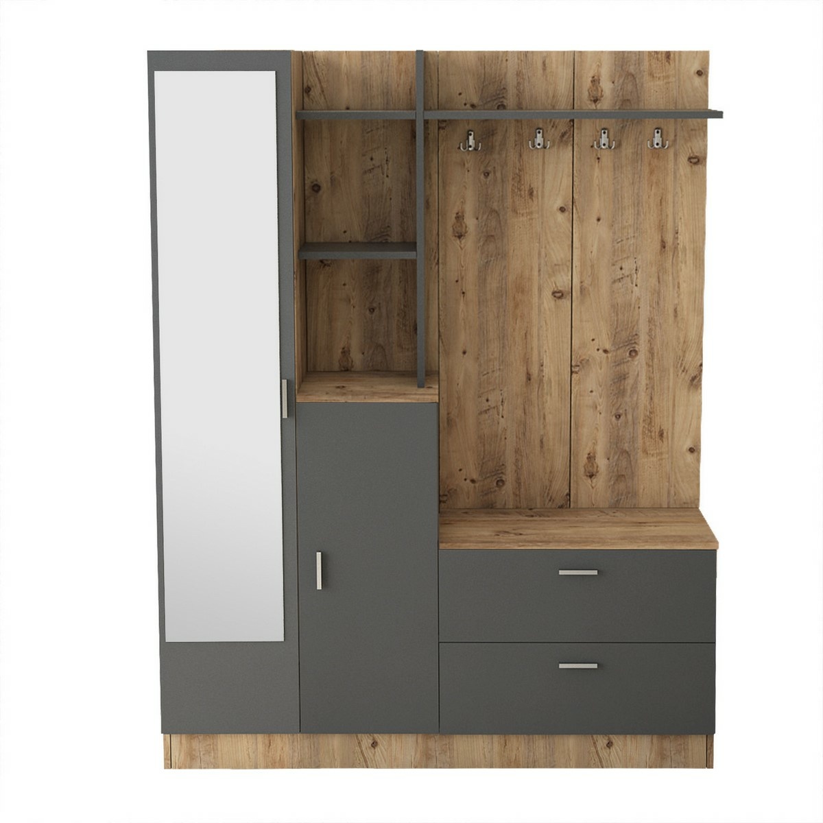 Předsíňová sestava Dana Atlanitc Pine and Anthracite