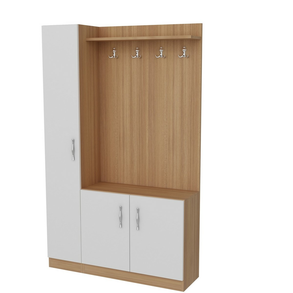 Předsíňová sestava Naturel White and Teak