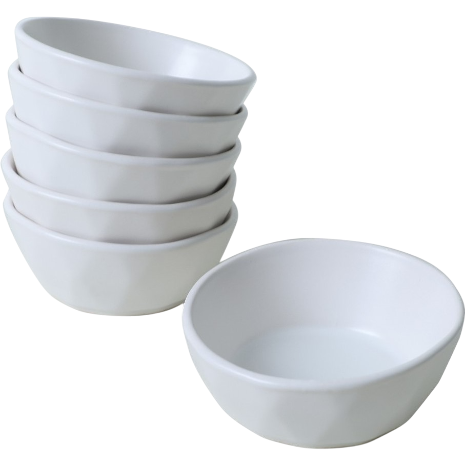 Sada 6 kameninových misek Facetta 12 cm