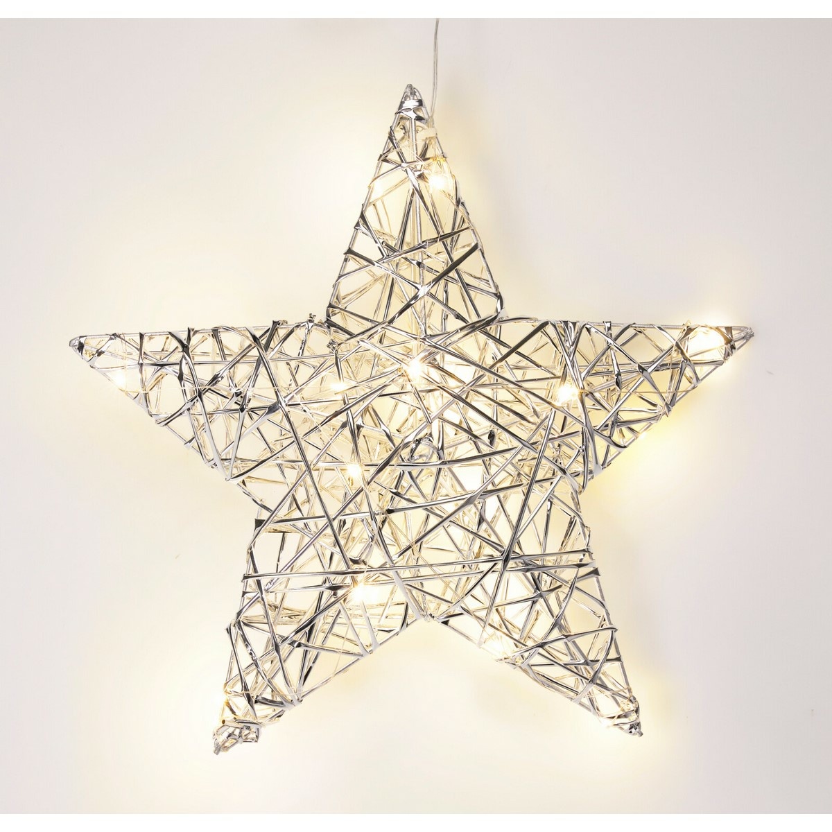 Vánoční svítící hvězda Silver