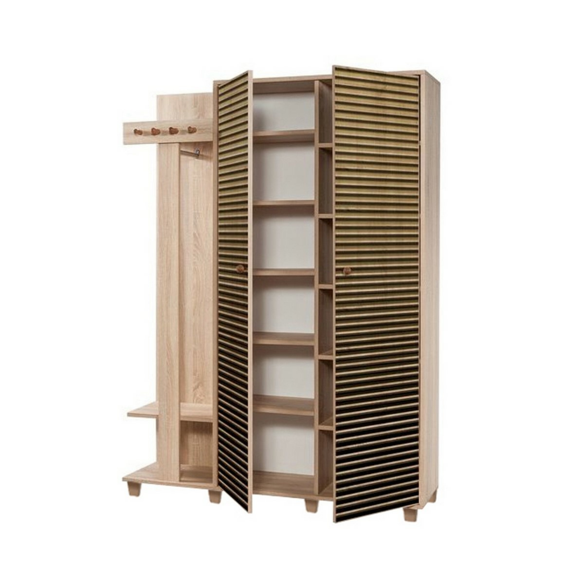 Věšák se skříní Garmanto Sonoma Oak Double