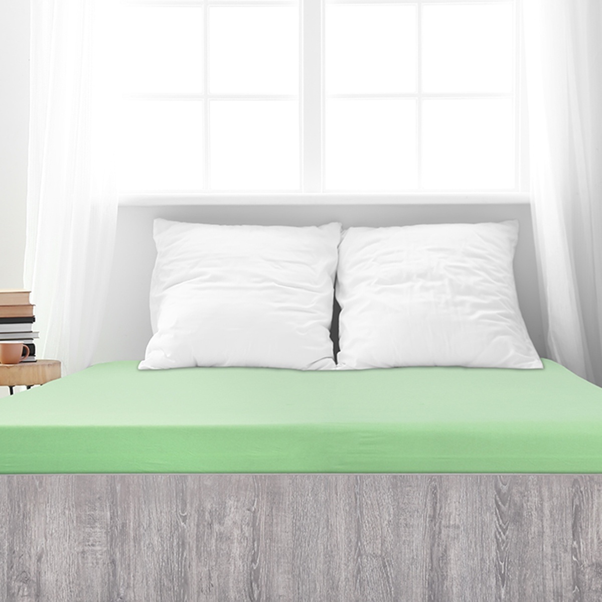 4Home jersey prostěradlo Mako zelená