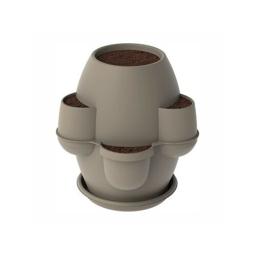 Bama Zahradní květináč s podmiskou Oasi cappuccino