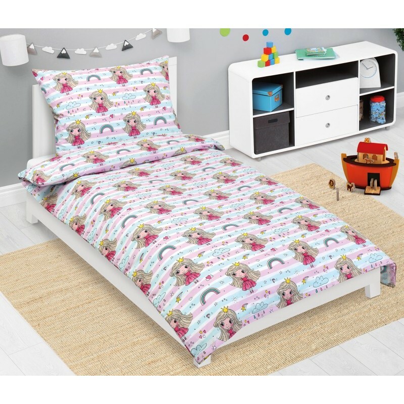 Bellatex Dětské bavlněné povlečení Junior Princezna růžová