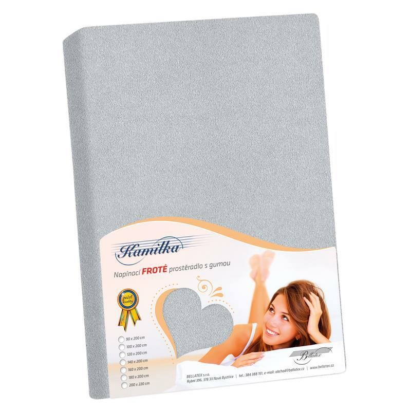 Bellatex Froté prostěradlo středně šedá