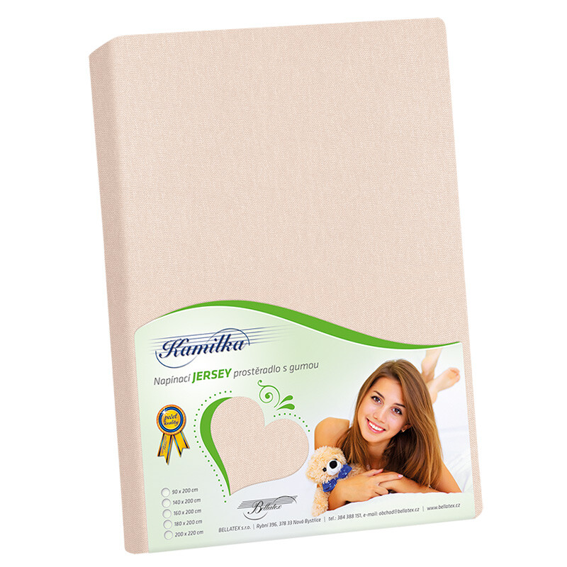 Bellatex Jersey prostěradlo pudrová růžová