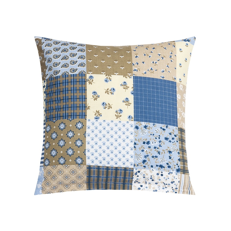Bellatex Polštářek Adéla Patchwork modrá