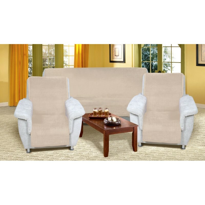 Bellatex Přehozy na sedací soupravu Korall micro béžová