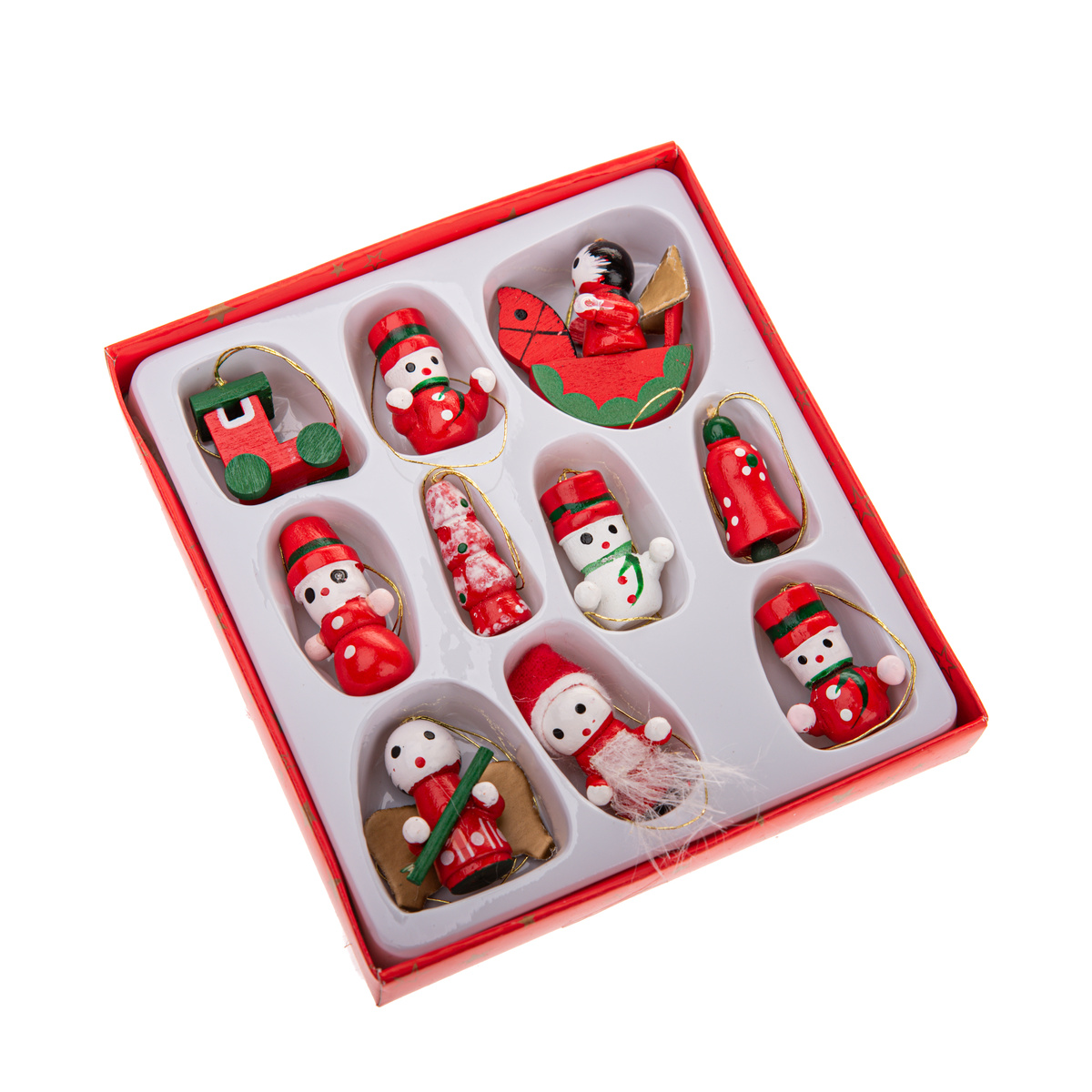 Dřevěné vánoční ozdoby Mix II