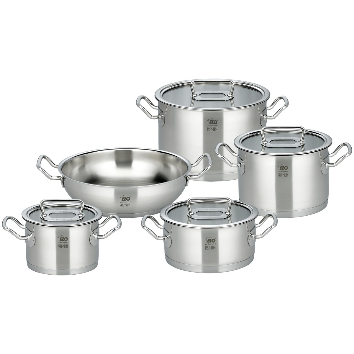 Elo 40995 Premium 5dílná sada nerezových hrnců Gourmet Plus