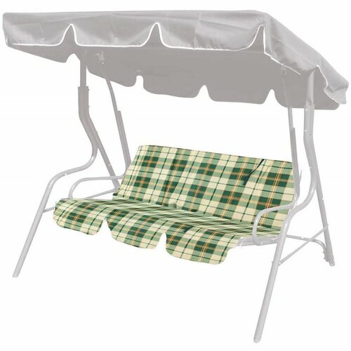 HAPPY GREEN Polstr na houpačku zelená kostka