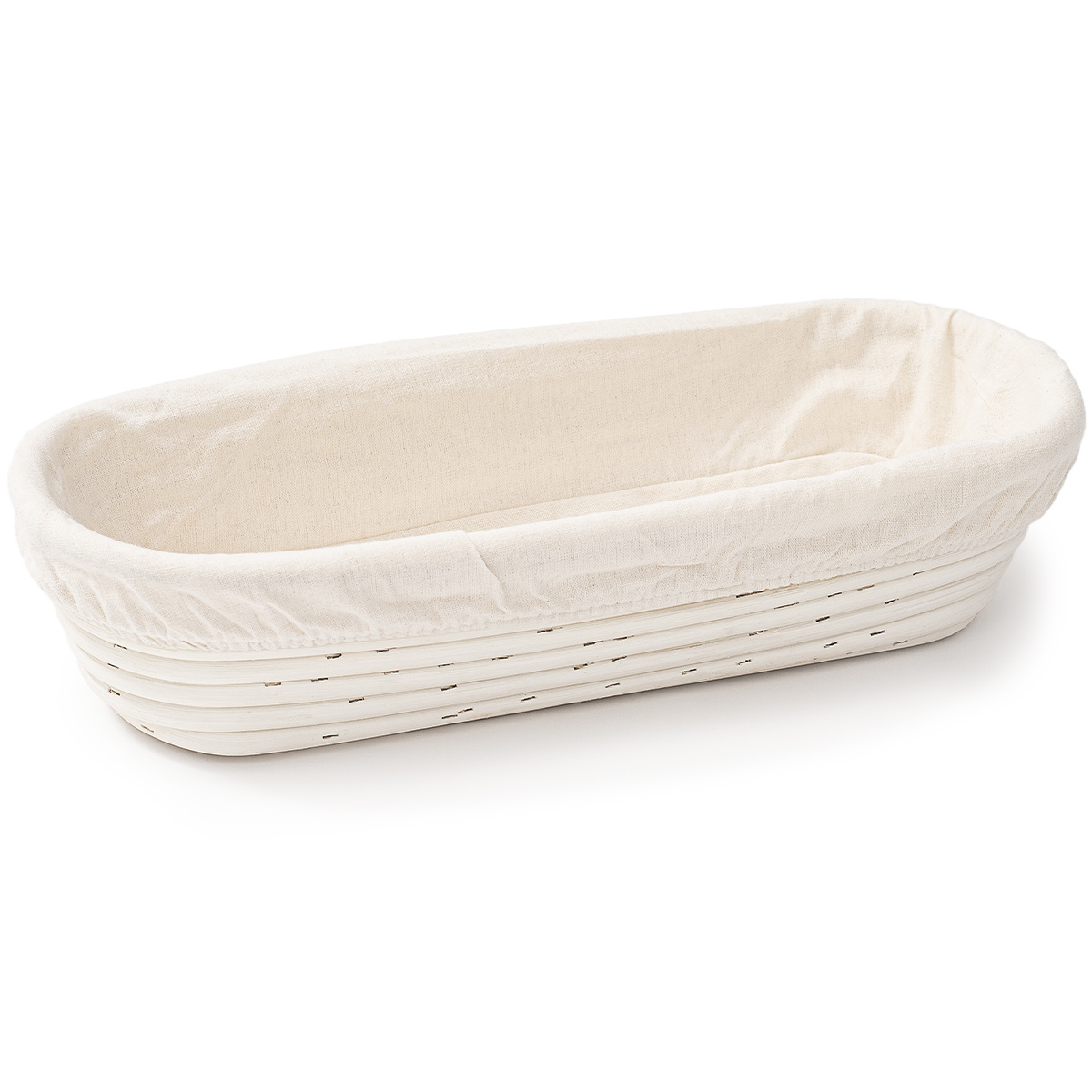 HOME ELEMENTS Ošatka oválná s látkovou vložkou