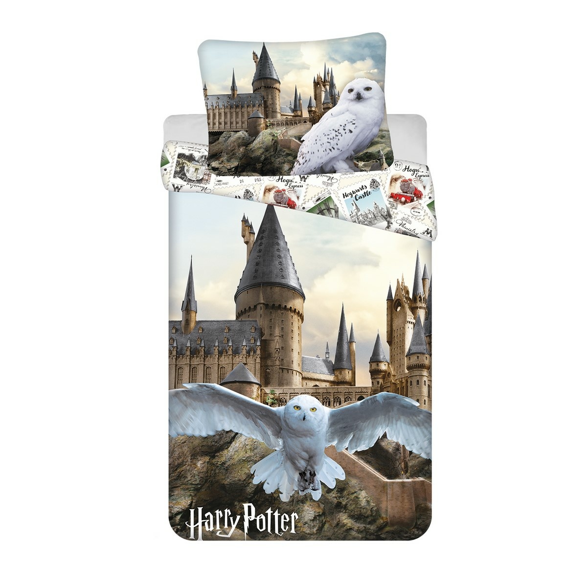 Jerry Fabrics Bavlněné povlečení Harry Potter Hedwig 02