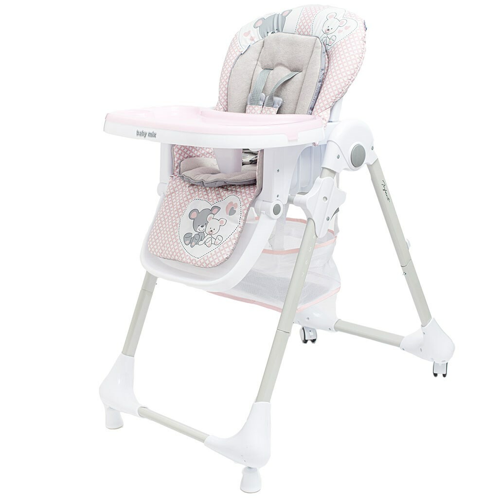 Jídelní židlička Baby Mix Infant pink