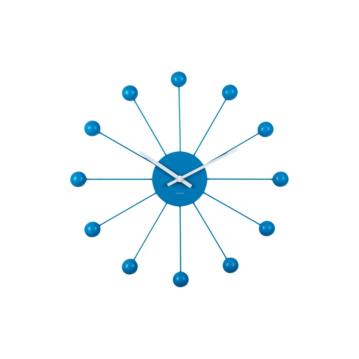 Karlsson 5977BB designové nástěnné hodiny modrá