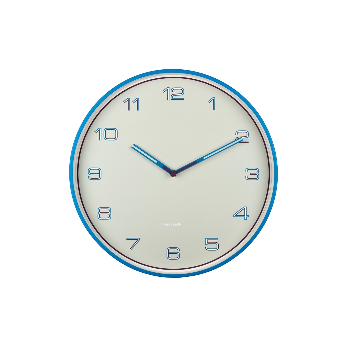 Karlsson 6013BB designové nástěnné hodiny modrá
