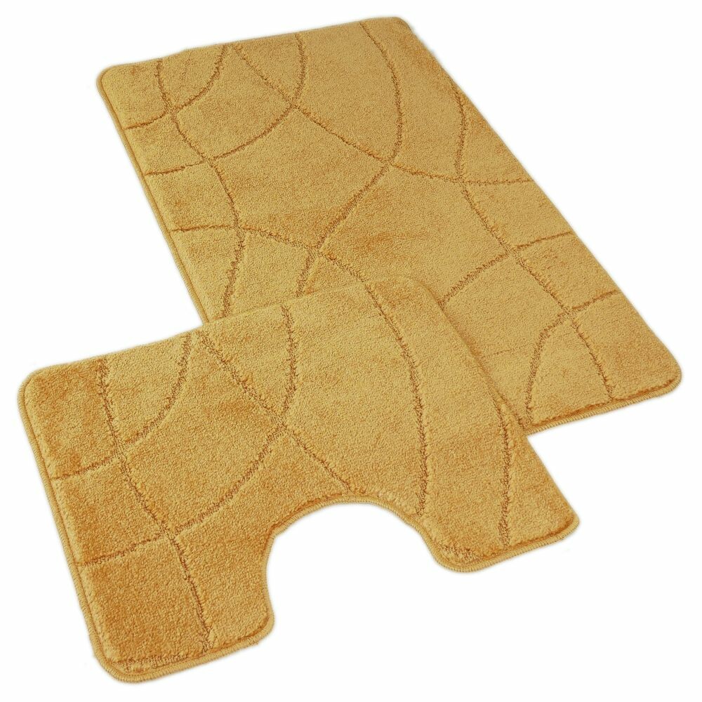 Kvalitex Sada koupelnových předložek Labyrint zlatá