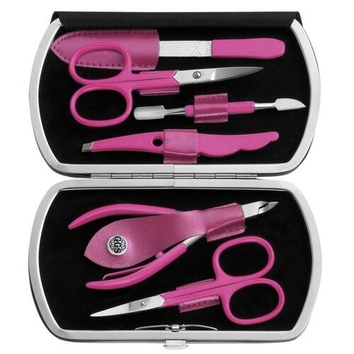 Luxusní sada na manikúru a pedikúru Solingen pink NO 319-12