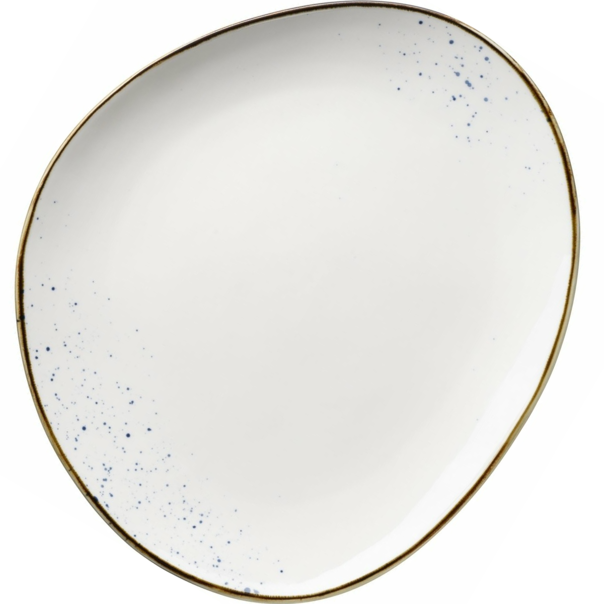 Mäser Oválný talíř Pintar White modré tečky 29 x 26 cm